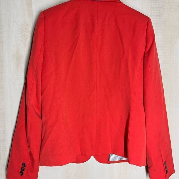 J. Crew red 2 button blazer, size medium - Picture 8 of 14